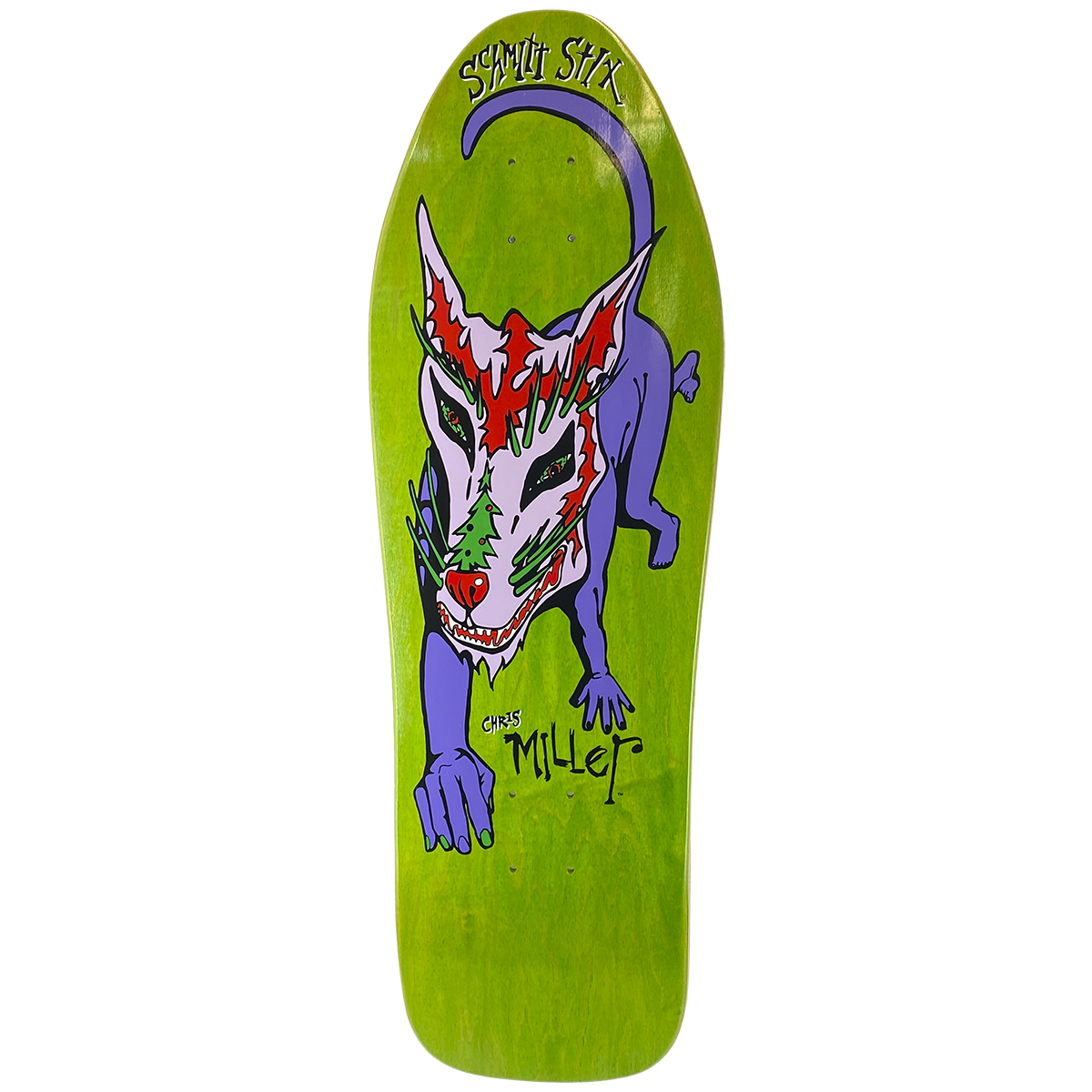 Schmitt Stix Chris Miller Dog Large Re-issue Deck- 10"x31.875"  WB 15.5" Green Stain