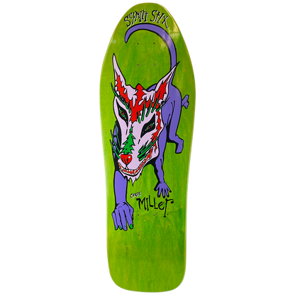 Schmitt Stix Chris Miller Dog Large Re-issue Deck- 10"x31.875"  WB 15.5" Green Stain