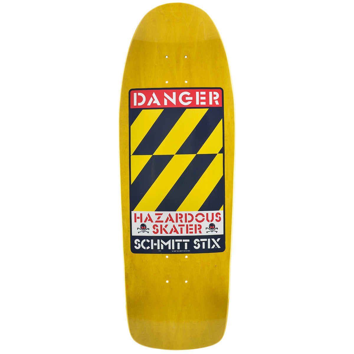 Schmitt Stix Danger Modern Concave Deck- 10"x30" Yellow Stain