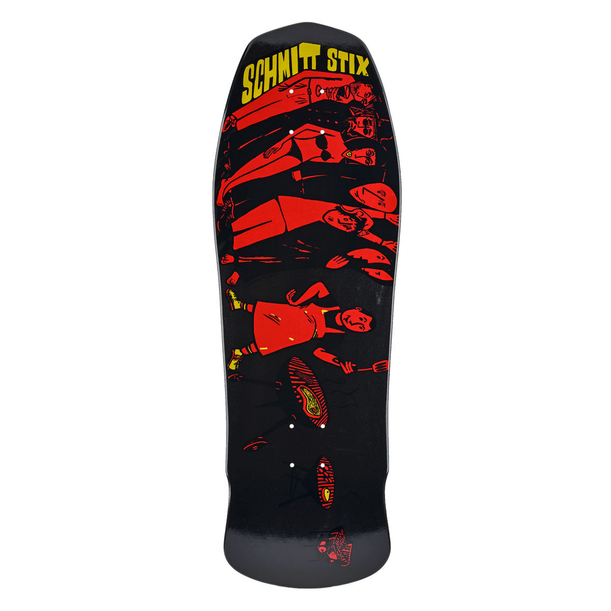 Schmitt Stix Joe Lopes BBQ Deck-10.125"x30.625" Black/Red