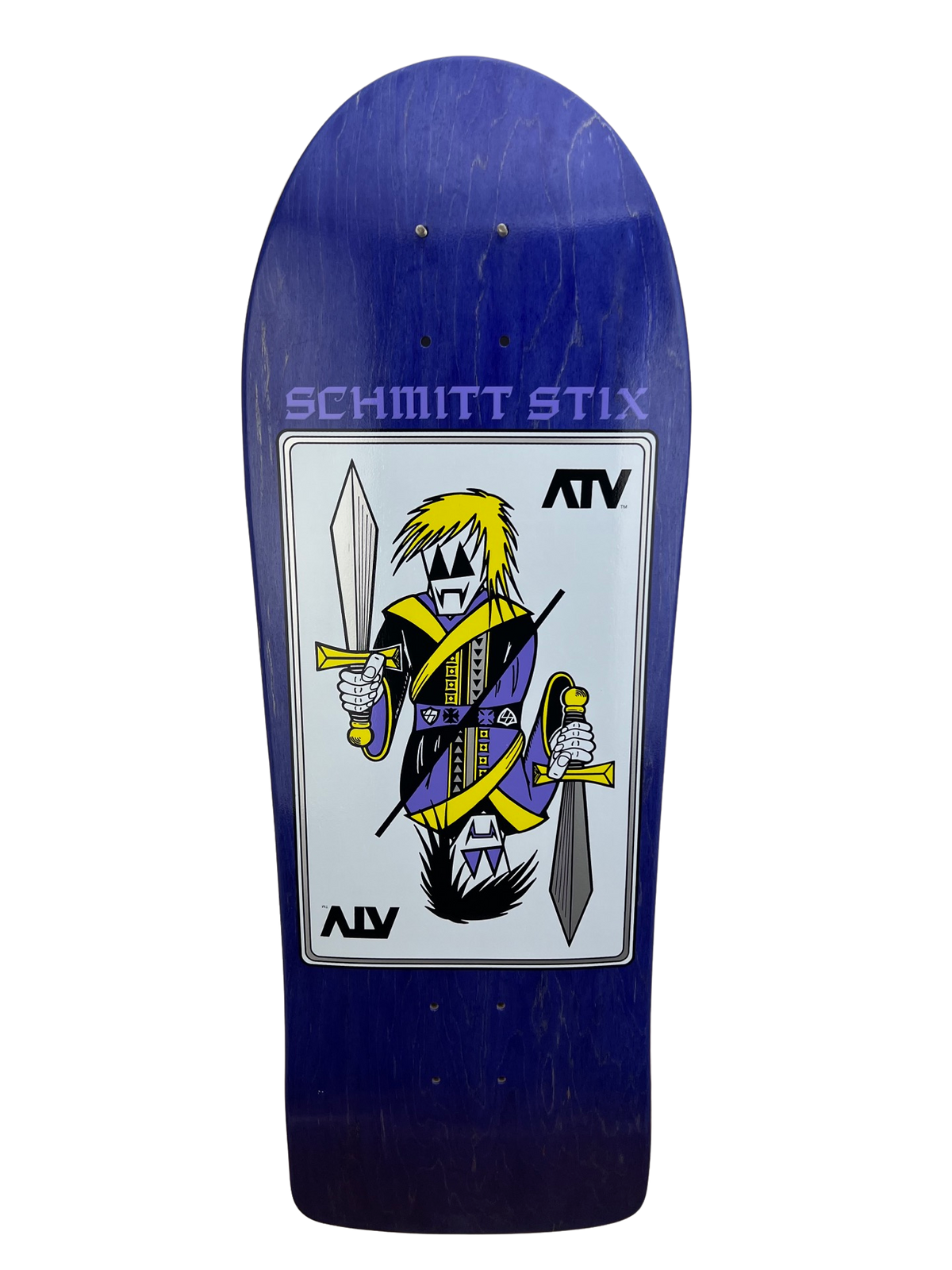 Schmitt Stix ATV Deck-  9 3/8"x30.25" WB 15.5" Purple Stain