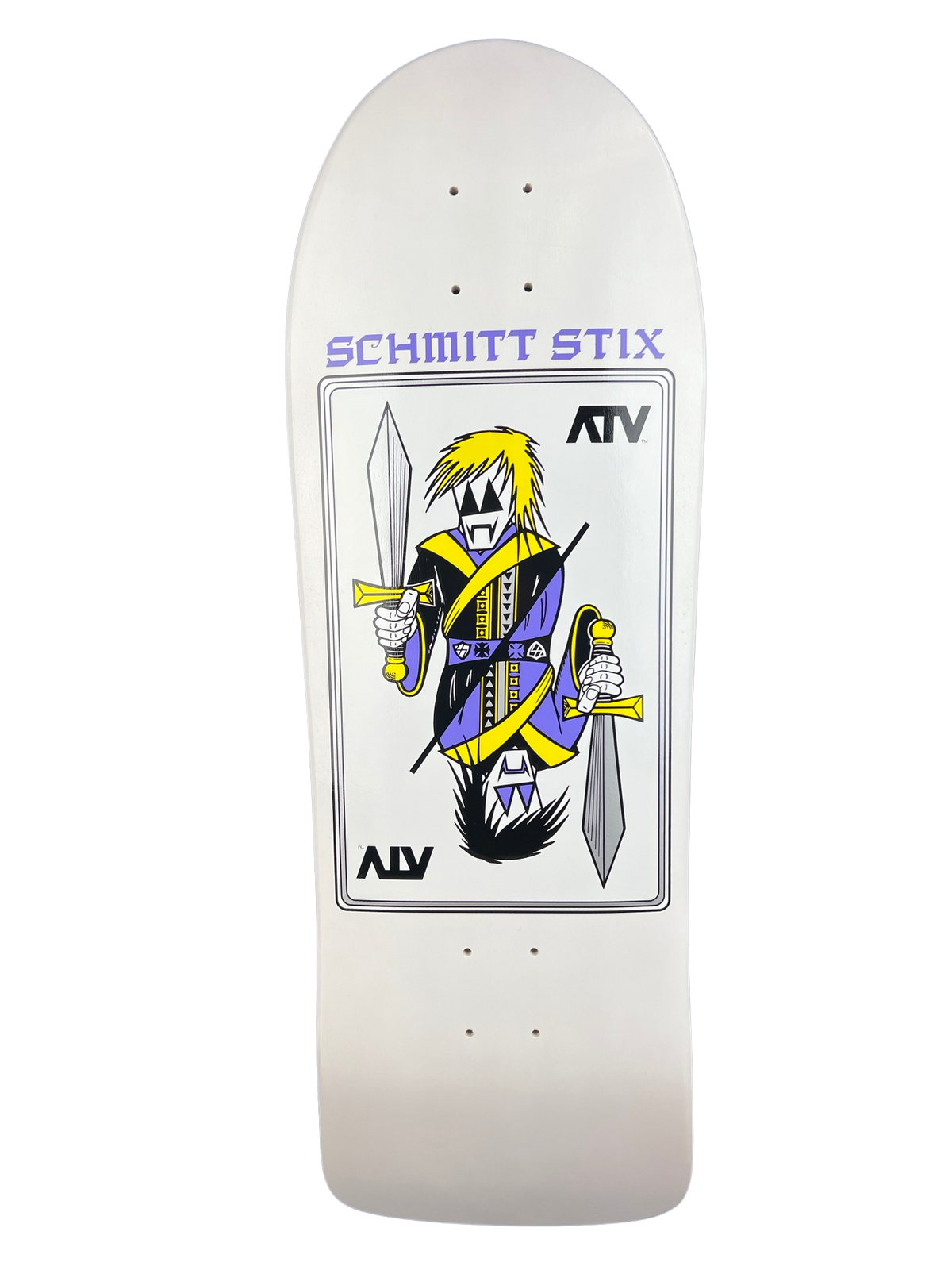 Schmitt Stix ATV Deck-  9 3/8"x30.25" WB 15.5" White Dip