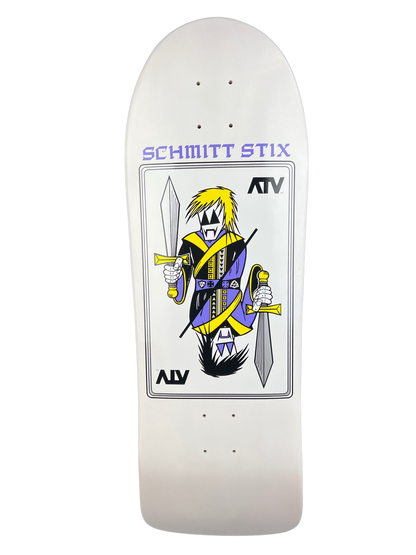 Schmitt Stix ATV Deck-  9 3/8"x30.25" WB 15.5" White Dip
