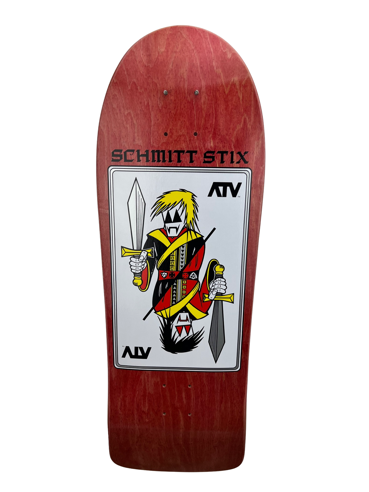 Schmitt Stix ATV Deck-  9 3/8"x30.25" WB 15.5" Red Stain