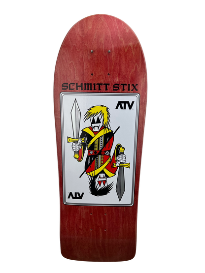 Schmitt Stix ATV Deck-  9 3/8"x30.25" WB 15.5" Red Stain