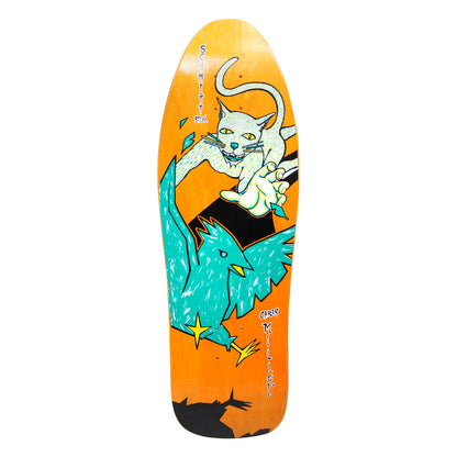 Schmitt Stix Chris Miller Cat Bird 9.5 x 30 — Orange stain deck graphic