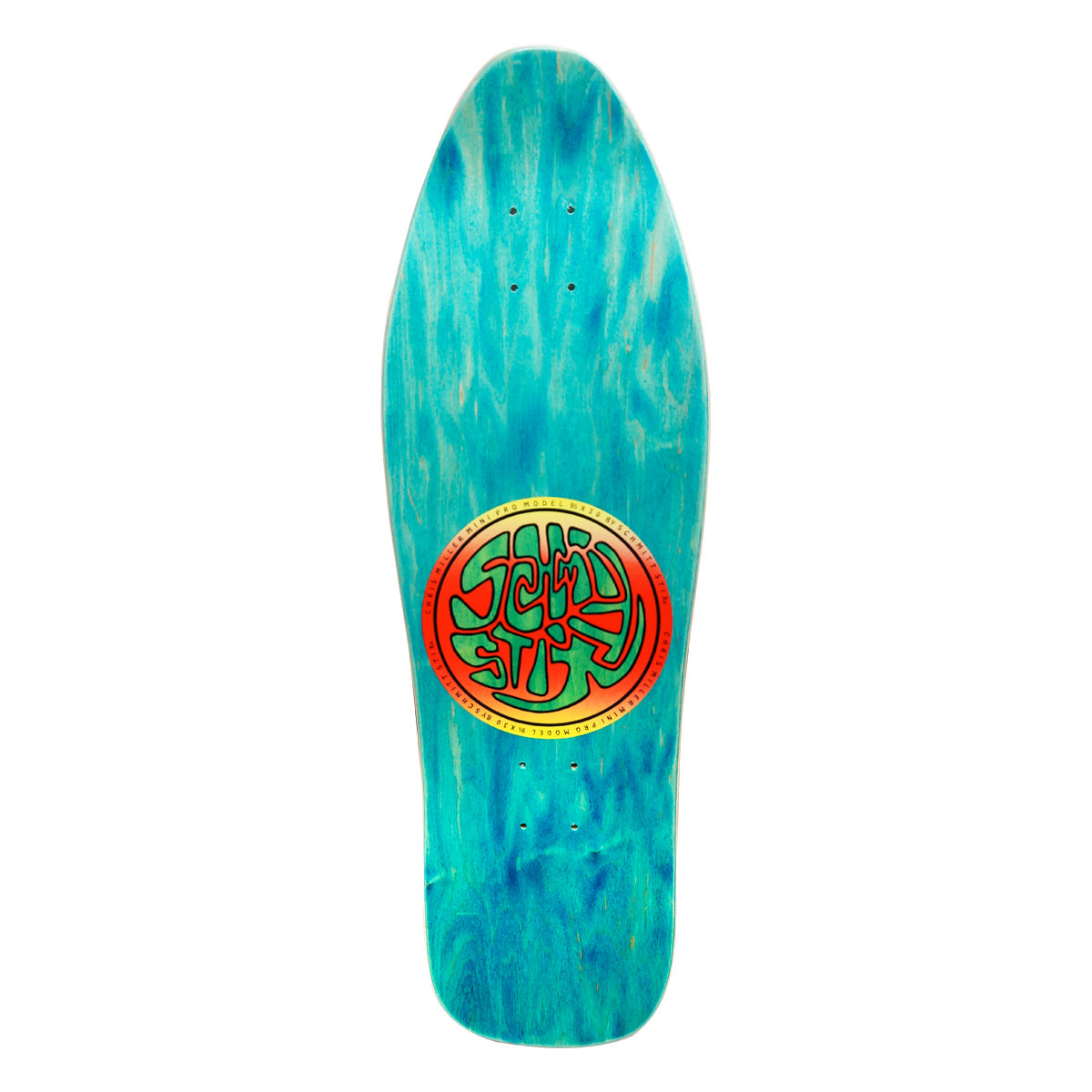 Schmitt Stix Chris Miller Cat Bird 9.5 x 30 — Turquoise stain deck top