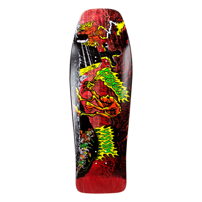 Vision Groholski Graveyard Mob Deck - 9.75"x31.5" RED STAIN