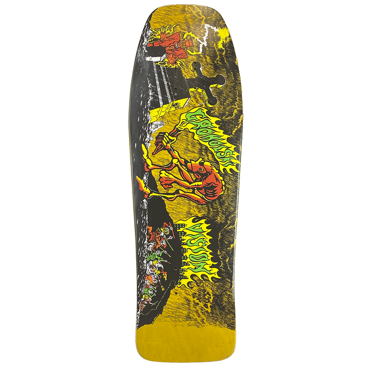 Vision Groholski Graveyard Mob Deck - 9.75"x31.5" YELL STAIN