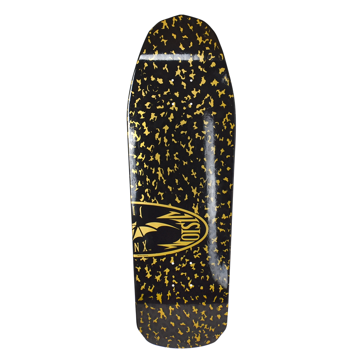 Vision Jinx Leopard Oval Deck 10"x32.25" BLACK/ GOLD
