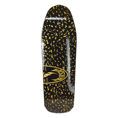Vision Jinx Leopard Oval Deck 10"x32.25" BLACK/ GOLD