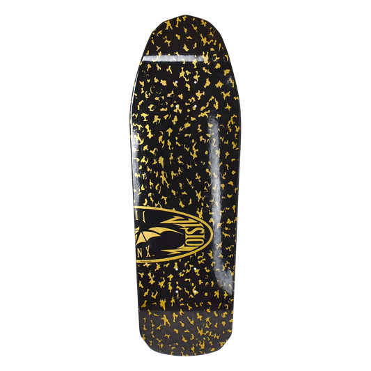 Vision Jinx Leopard Oval Deck 10"x32.25" BLACK/ GOLD