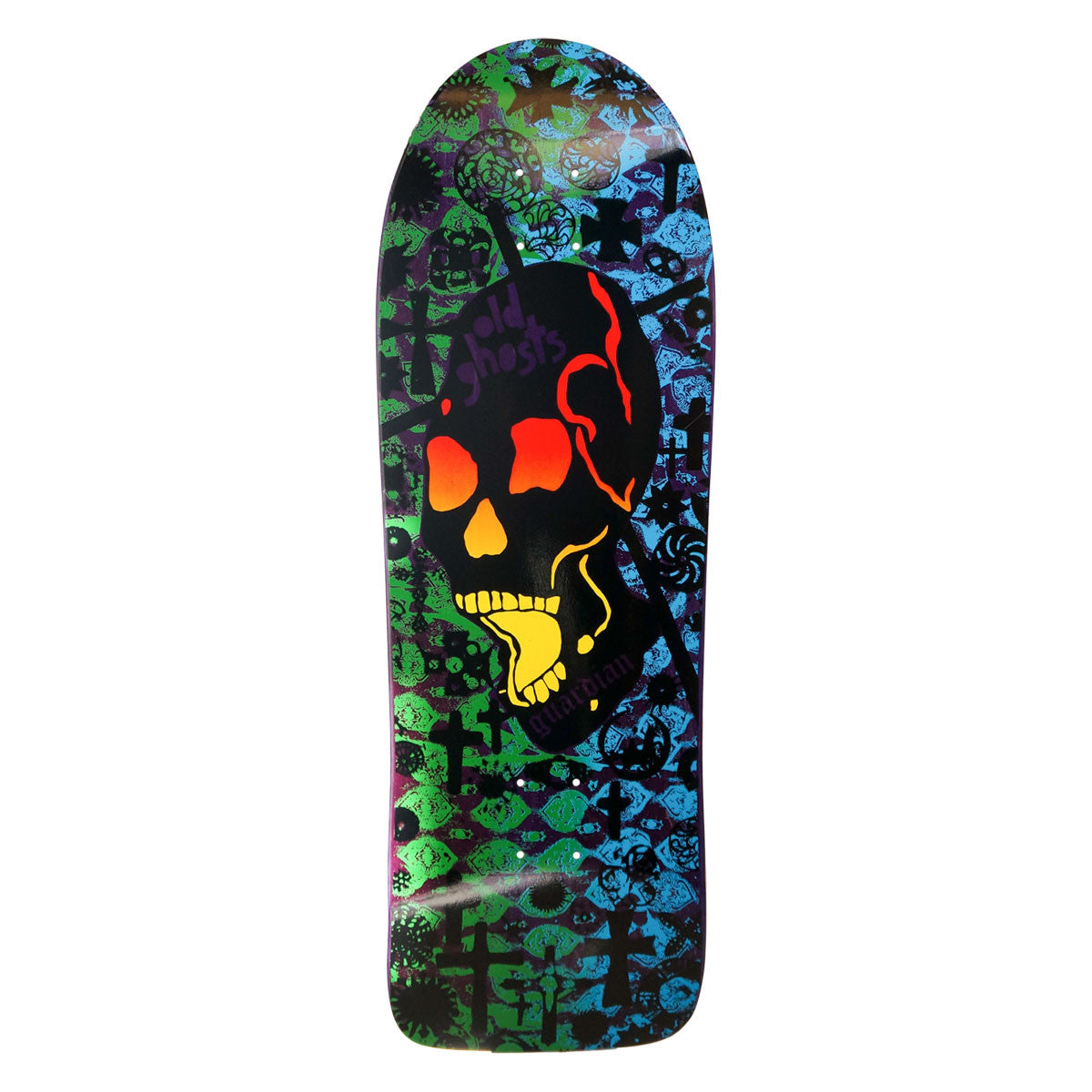Vision Old Ghost Modern Concave Deck - 10"x30.25" Purple Stain/Green
