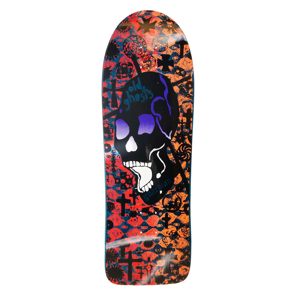 Vision Old Ghost Modern Concave Deck - 10"x30.25" Blue Stain/Red