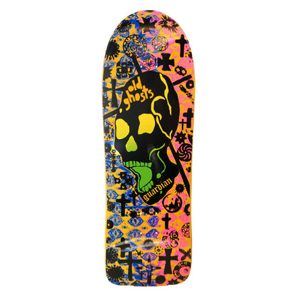 Vision Old Ghost Modern Concave Deck - 10"x30.25" Yellow Stain/Blue
