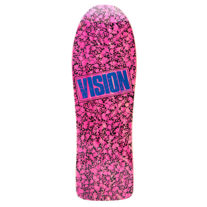 Vision Punk Skull Modern Concave Deck - 10"x30.5" Pink/Blue