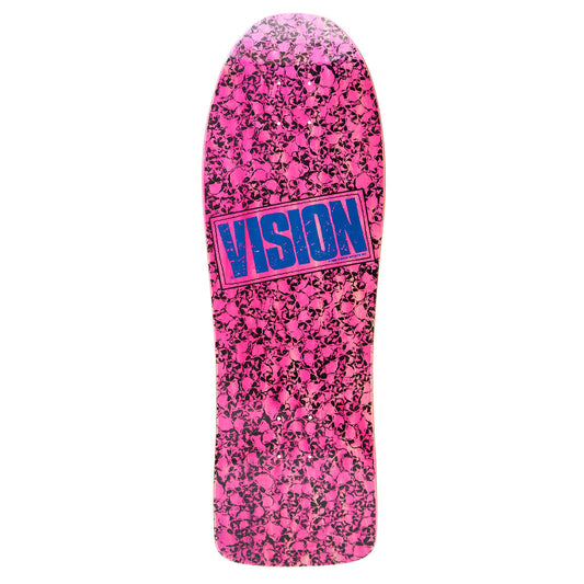 Vision Punk Skull Modern Concave Deck - 10"x30.5" Pink/Blue