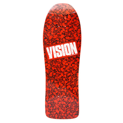 Vision Punk Skull Modern Concave Deck - 10"x30.5" Red/White