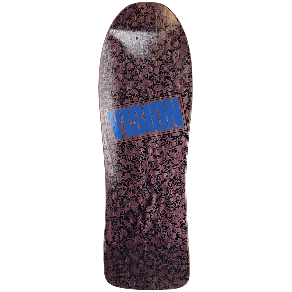 Vision Punk Skull Modern Concave Deck - 10"x30.5" Purple Stain / Blue