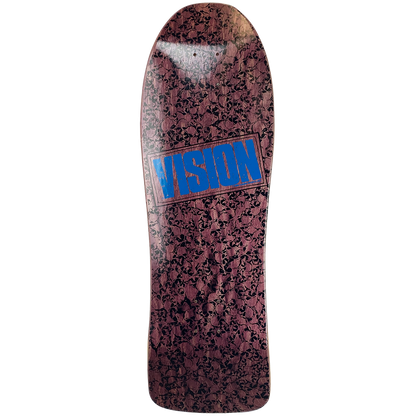 Vision Punk Skull Modern Concave Deck - 10"x30.5" Purple Stain / Blue