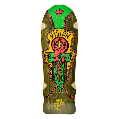 Vision Street Old Ghost Deck- 9.75"x29.75" Army Stain