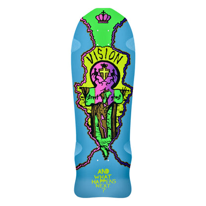 Vision Street Old Ghost Deck- 9.75"x29.75" Turquoise Dip