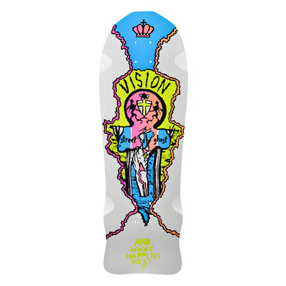 Vision Street Old Ghost Deck- 9.75"x29.75" White Dip