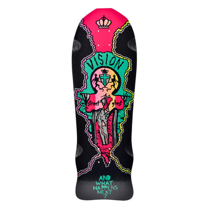 Vision Street Old Ghost Deck- 9.75"x29.75" Black Dip