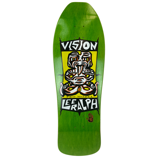 Vision Lee Ralph Tiki Deck - 10"X 31.75" Green Stain