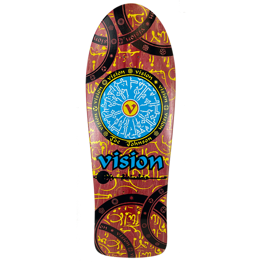 Vision Joe Johnson Hieroglyphics Deck 10.25"x30.75" Red Stain