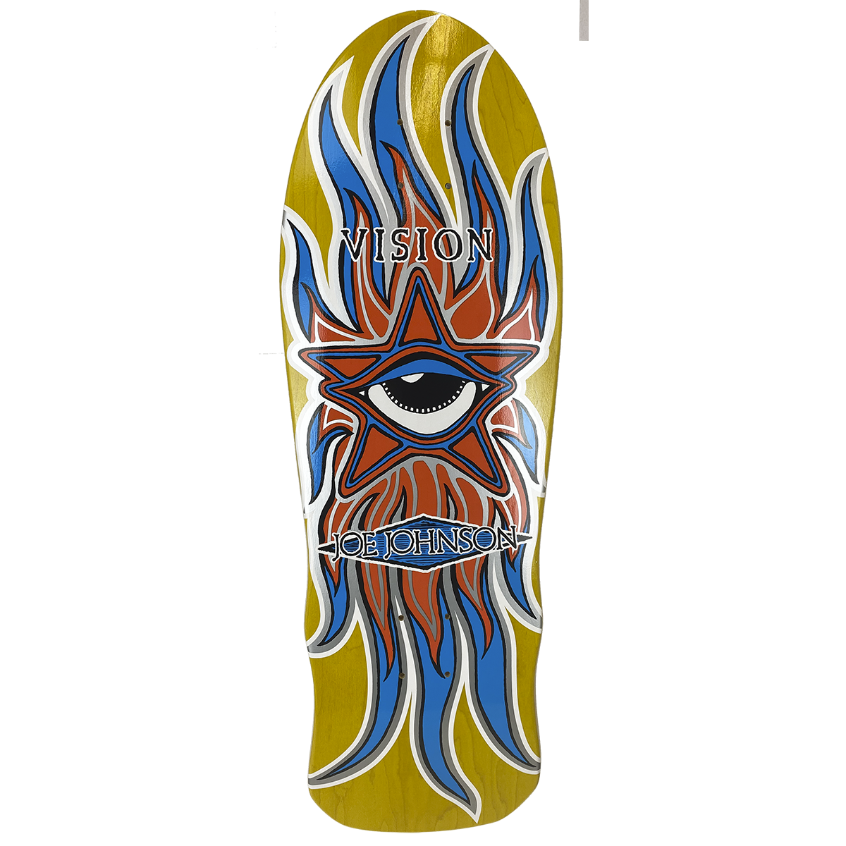 Vision Joe Johnson Star Eye Deck 10"x 30" Yellow Stain