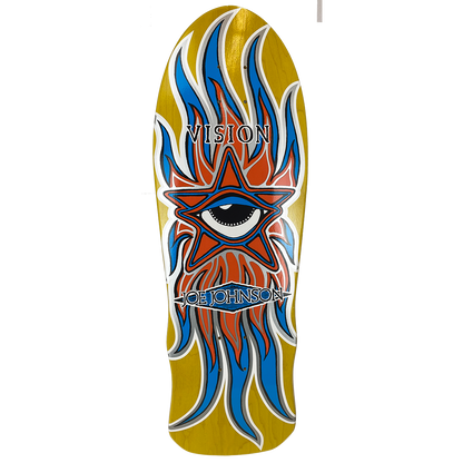 Vision Joe Johnson Star Eye Deck 10"x 30" Yellow Stain