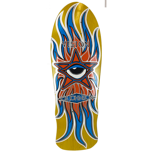 Vision Joe Johnson Star Eye Deck 10"x 30" Yellow Stain