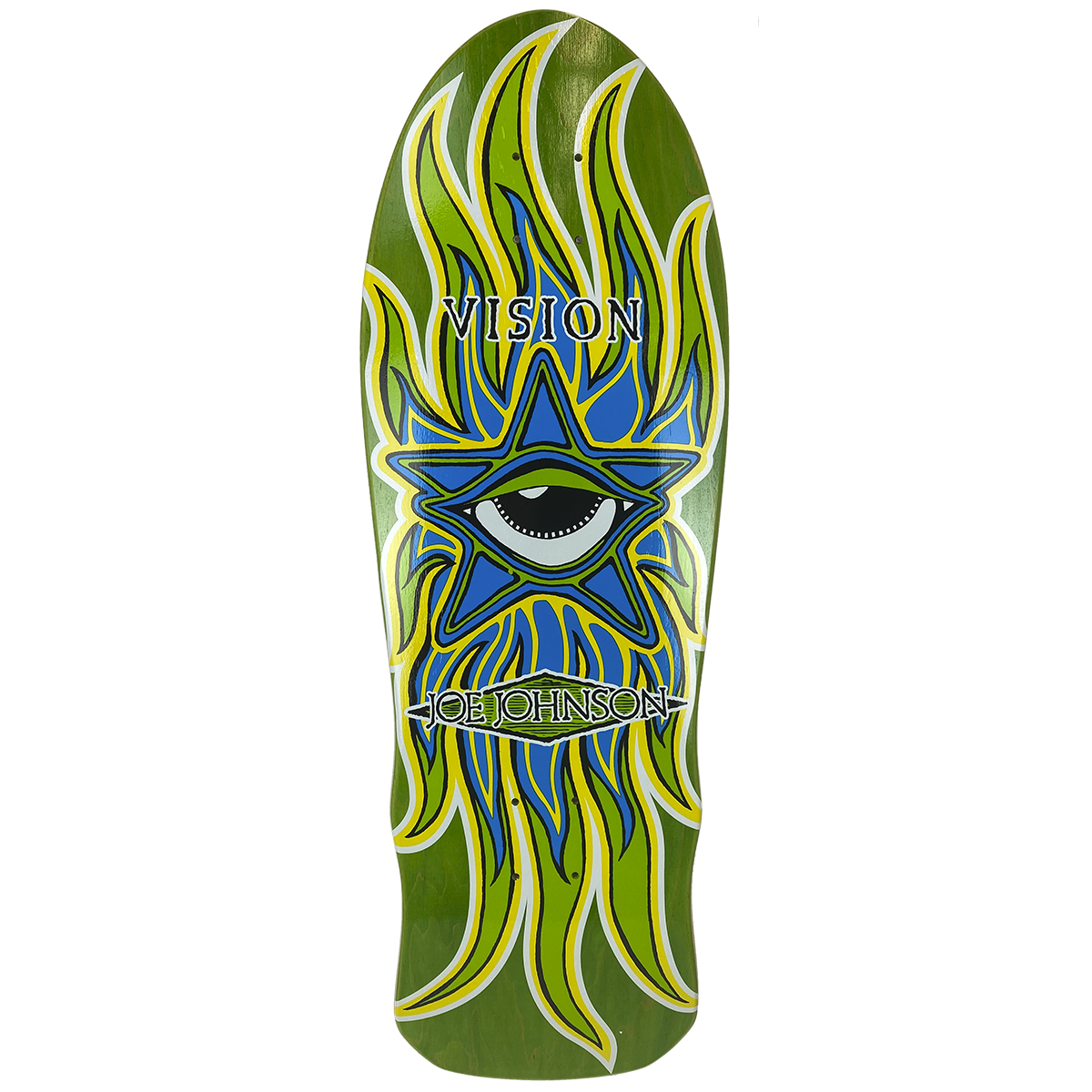 Vision Joe Johnson Star Eye Deck 10"x 30" Green Stain
