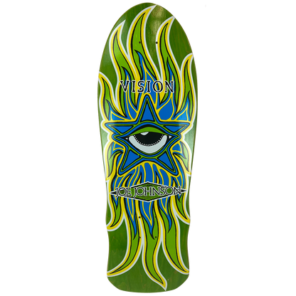 Vision Joe Johnson Star Eye Deck 10"x 30" Green Stain