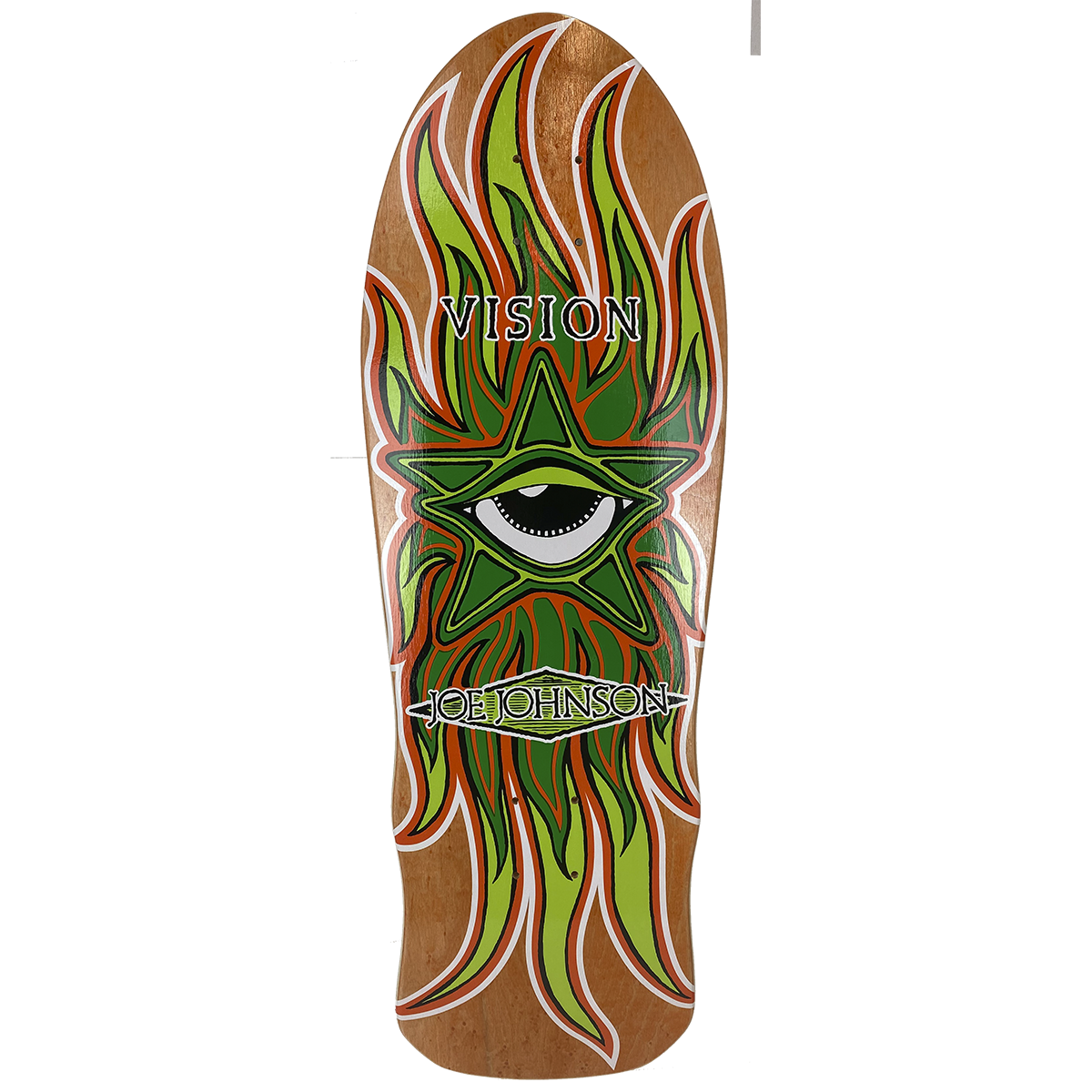 Vision Joe Johnson Star Eye Deck 10"x 30" Orange Stain