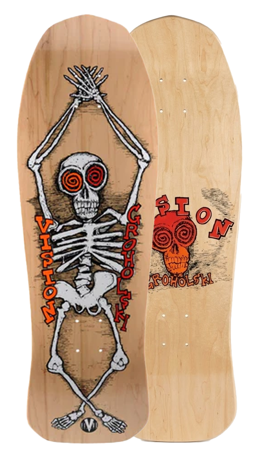 Vision Groholski Skeleton Deck - 10.25"x30"