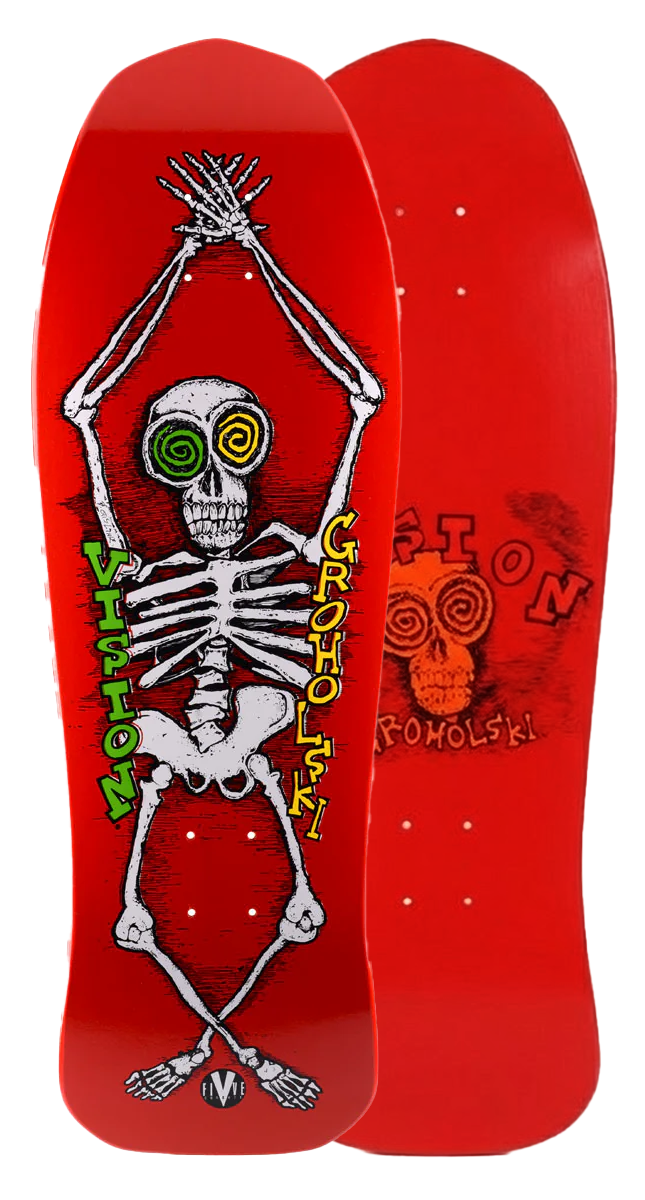 Vision Groholski Skeleton Deck - 10.25"x30"