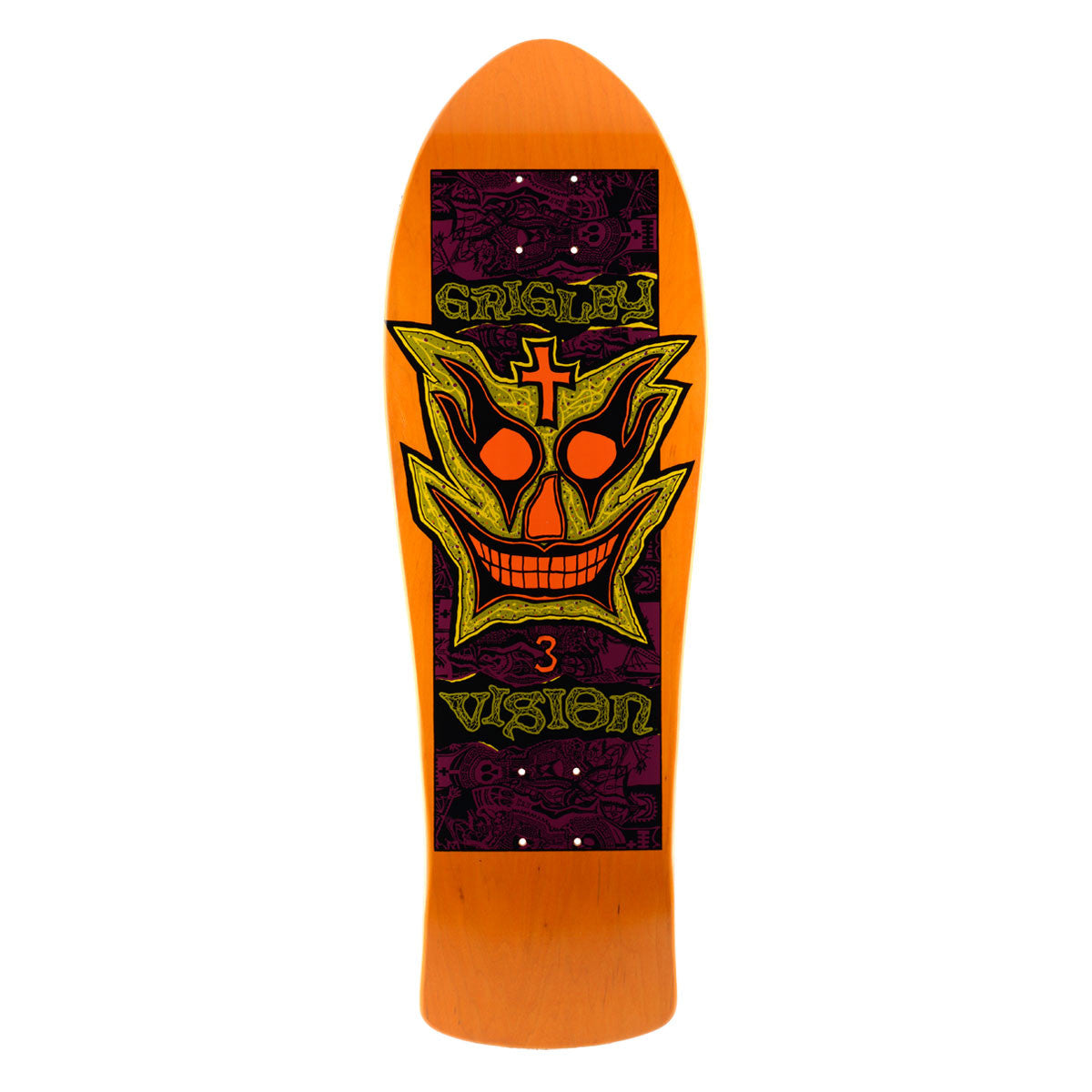 Vision Grigley III Deck - 9.75"x31" Orange Stain