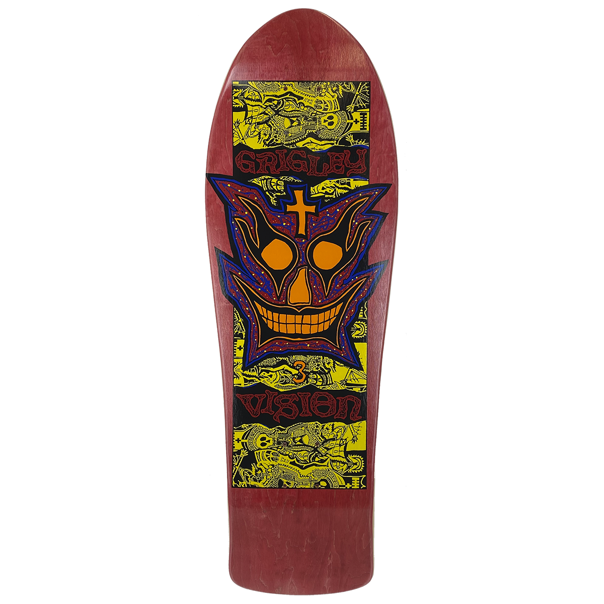 Vision Grigley III Deck - 9.75"x31" Red Stain