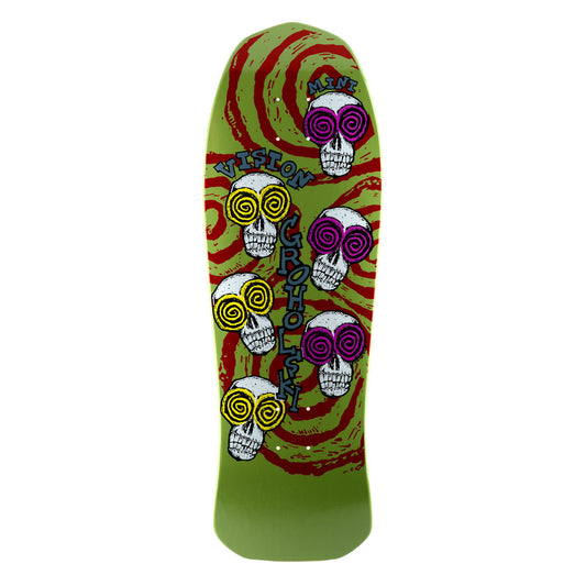 Vision Groholski Skeleton Mini Deck - 9.75"x30" Green