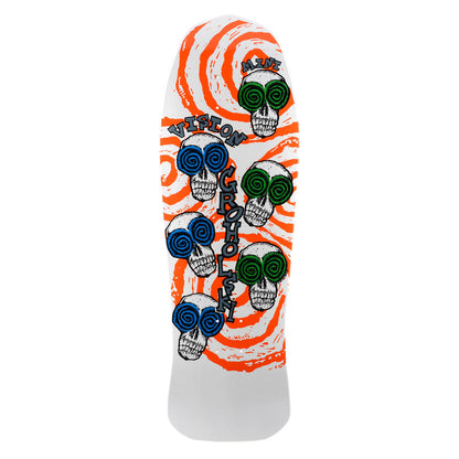 Vision Groholski Skeleton Mini Deck - 9.75"x30" White