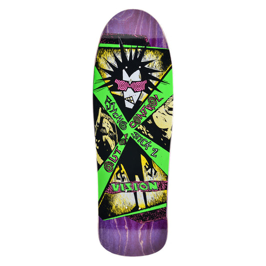 Vision Psycho Stick 2 Deck - 10"x31.75" Purple Stain