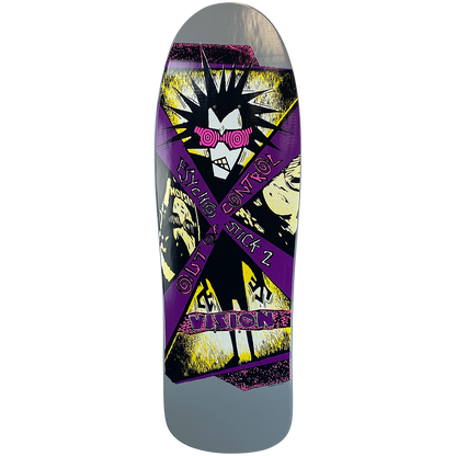 Vision Psycho Stick 2 Deck - 10"x31.75" Grey Dip