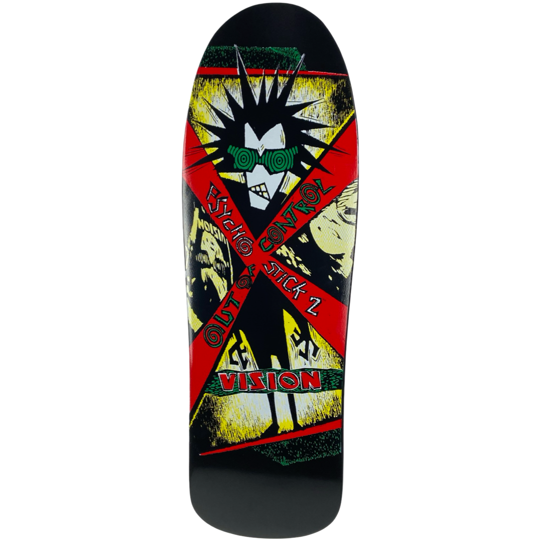 Vision Psycho Stick 2 Deck - 10"x31.75" Black Dip