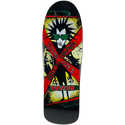 Vision Psycho Stick 2 Deck - 10"x31.75" Black Dip