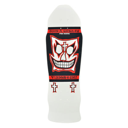 Vision Grigley I Deck - 9.5"x30" White/Red