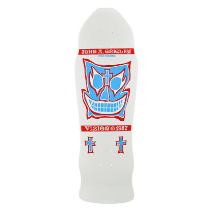 Vision Grigley I Deck - 9.5"x30" White/Blue/Red