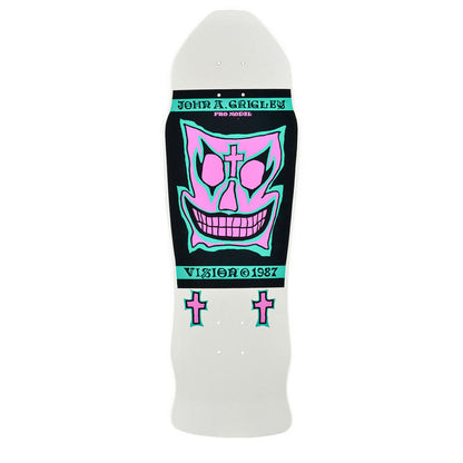Vision Grigley I Deck - 9.5"x30" White/Teal