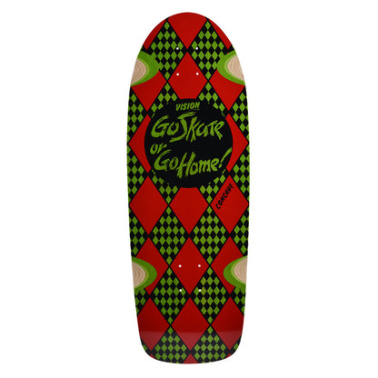 Vision Go Skate or Go Home Deck - 10.25"x30" Lime Stain